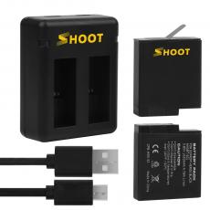 SHOOT for Go Pro 5 Camera 1220mAh Battery , Rechargeable Digital Camera Battery for Gopro Hero 6 7 Black