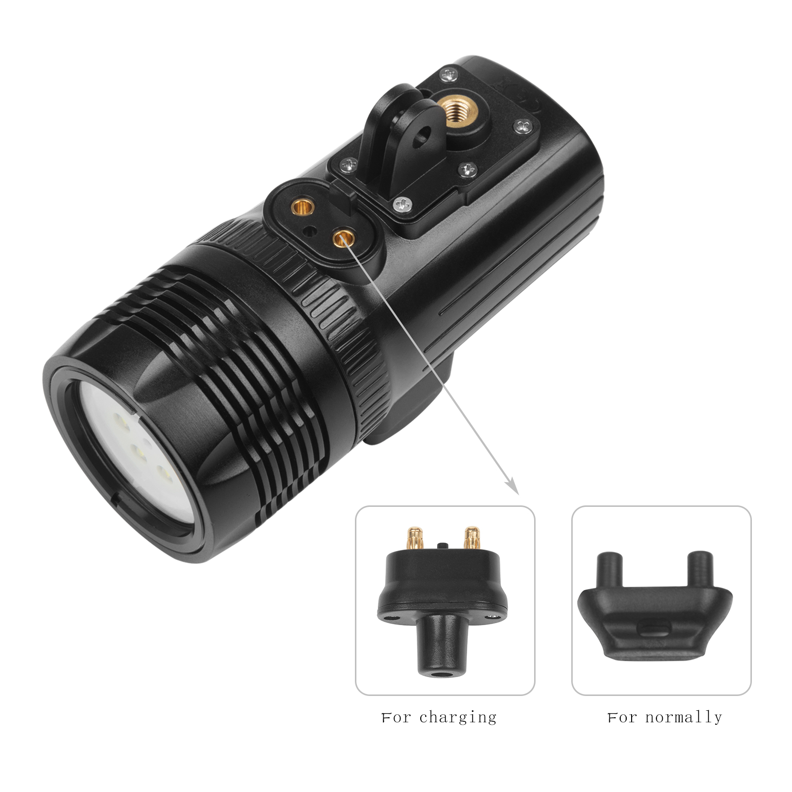 SHOOT 1000 Lumen LED Torch Diving Flashlight for Gopro, 100M Go Pro ...